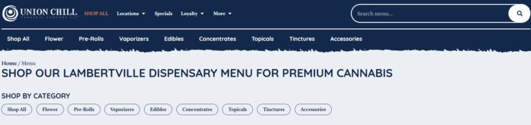 shop union chill nj dispensary menu online for fast checkout